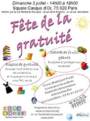 Fête de la gratuité avec l’association Coud’ à Coud’