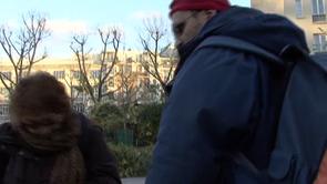 Un poireau en hiver