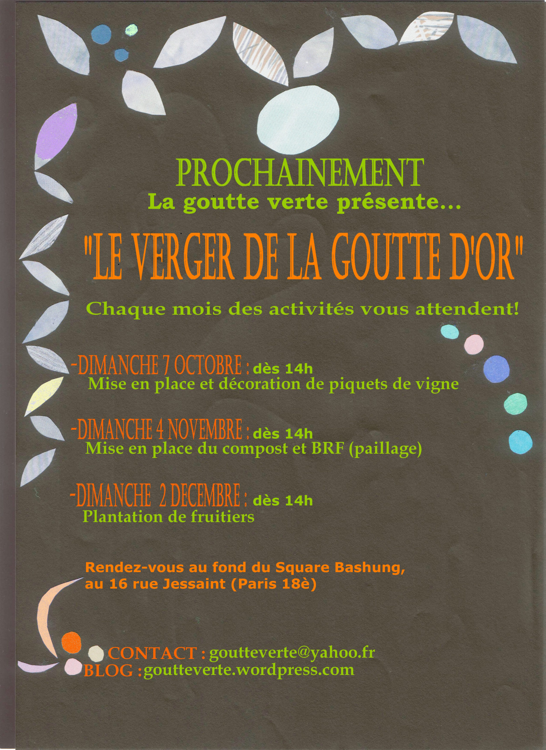 Aménagement de la parcelle – Square Bashung