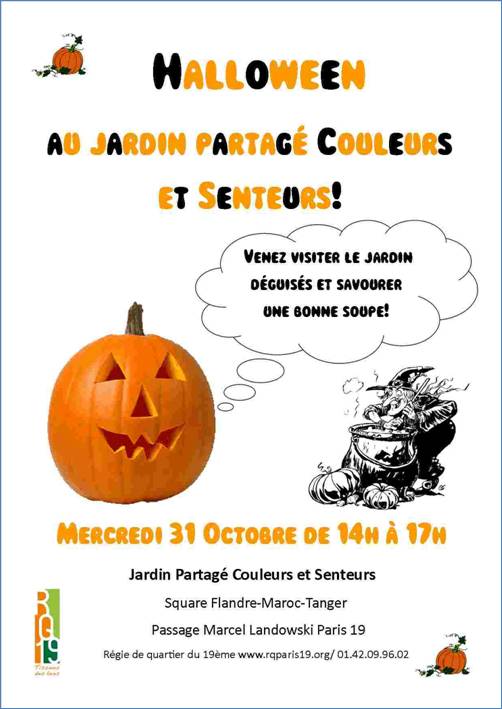 Halloween au jardin partagé Couleurs et Senteurs