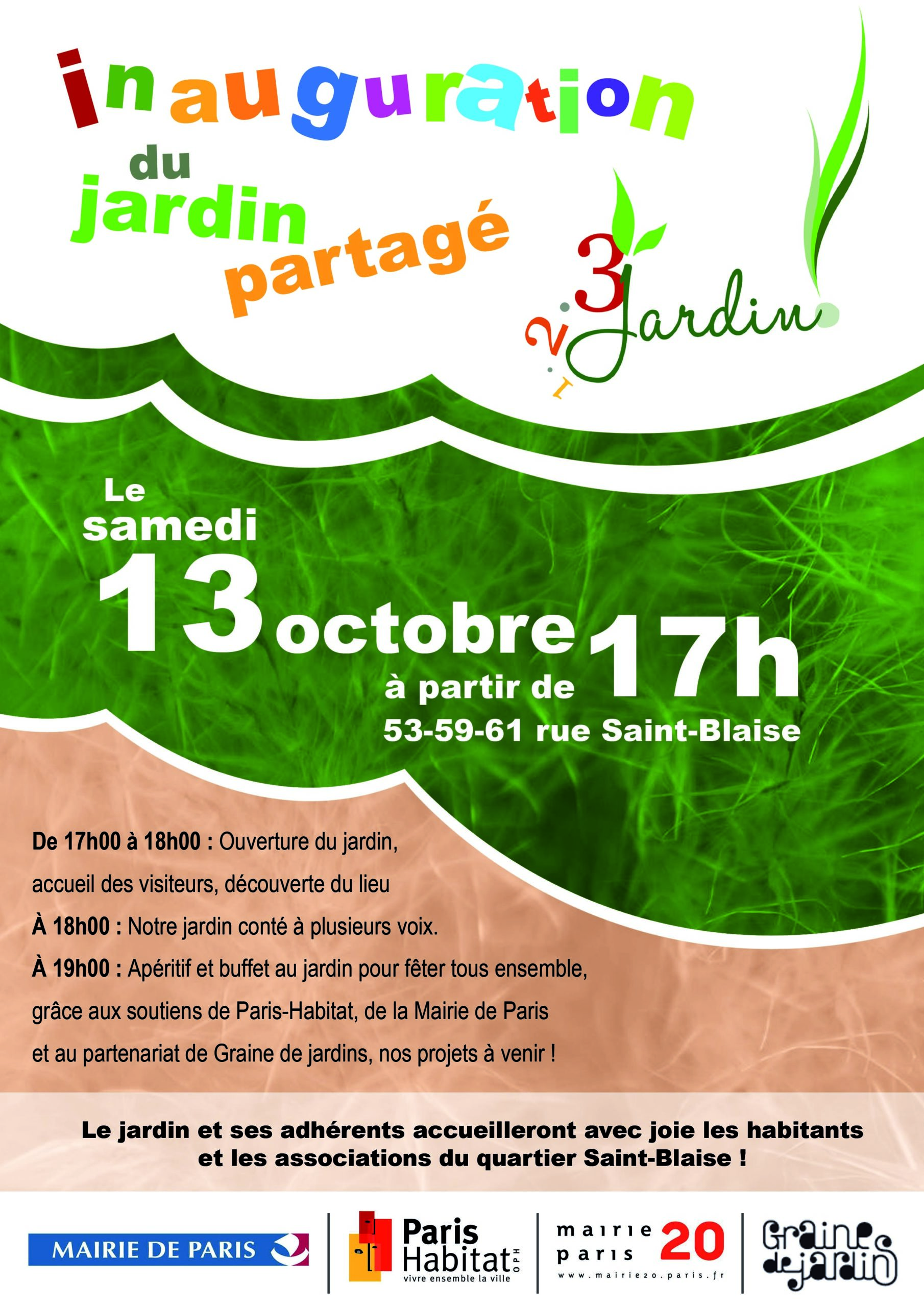 Inauguration du jardin « 1,2,3 Jardin! »