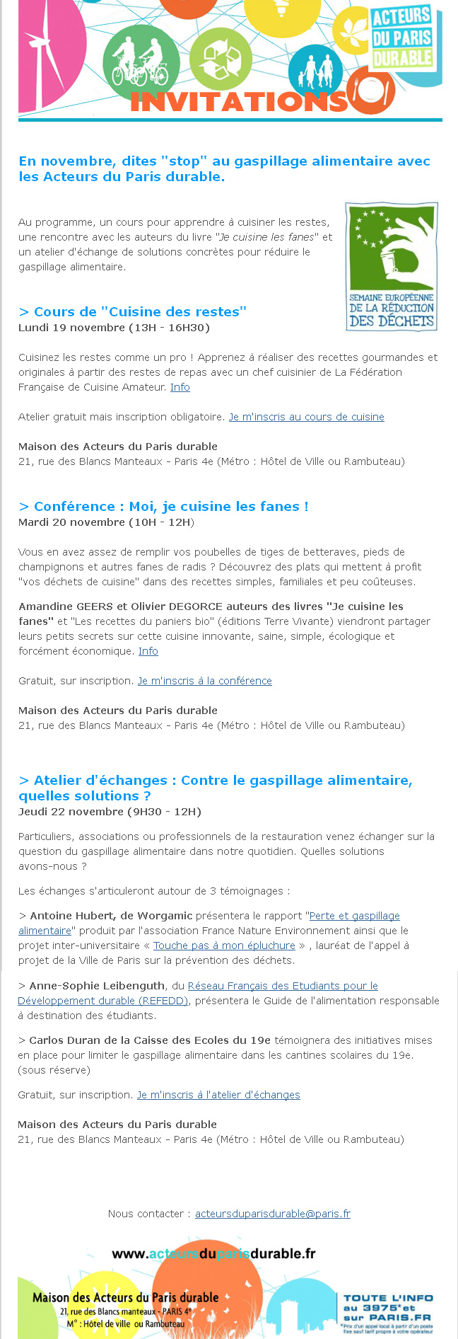 Stop au gaspillage alimentaire