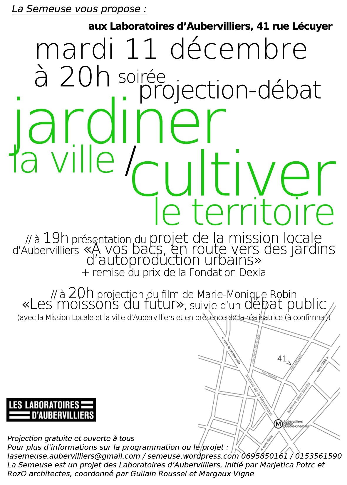 Projection-débat « Les moissons du futur »