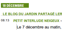 Sur le web des jardins