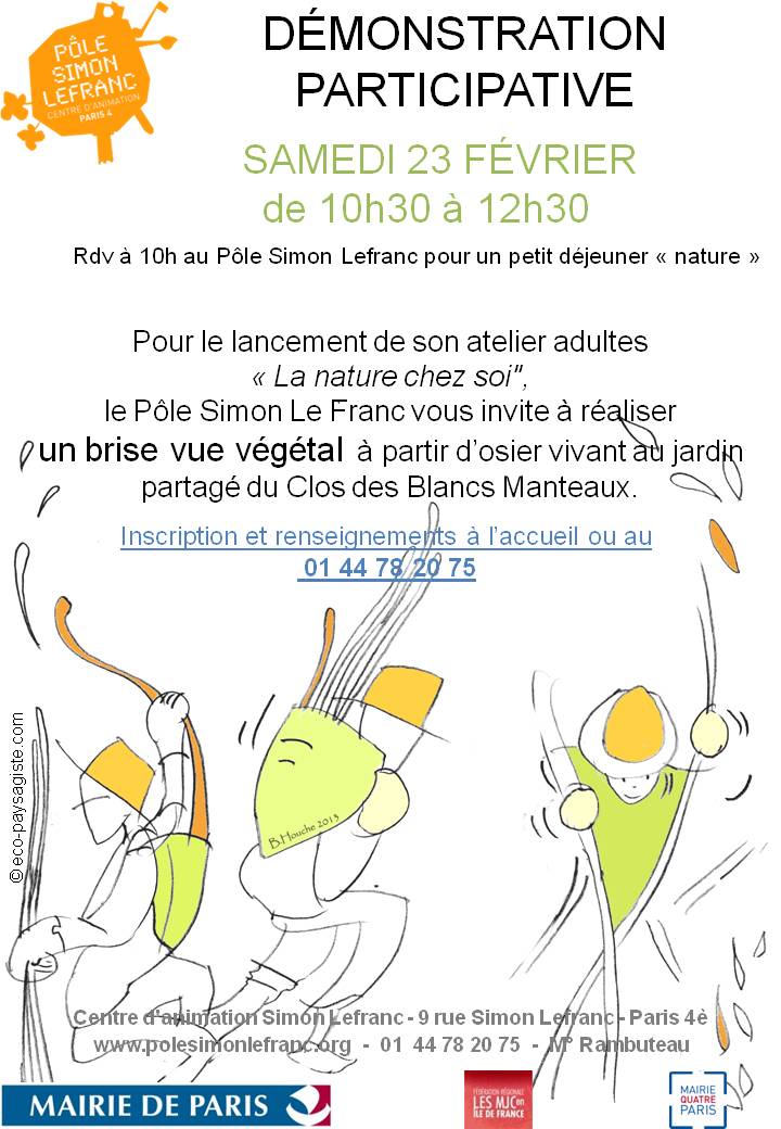 Atelier « brise vue végétal »