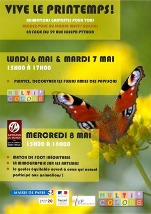 Vive le printemps ! fleurs et papillons…