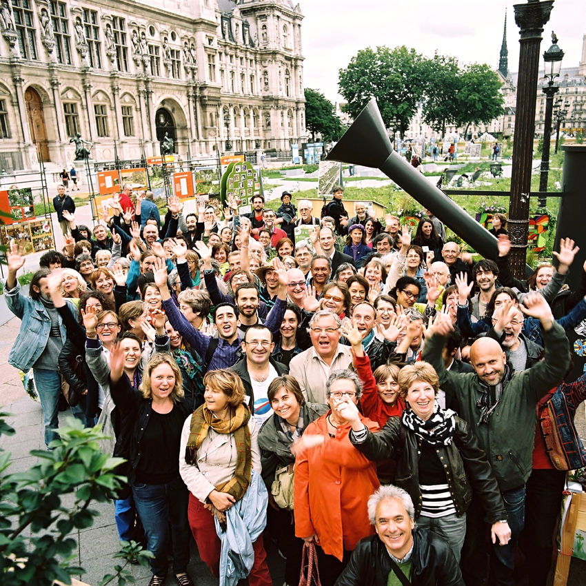 Photo souvenir des 10 ans de la Charte main Verte