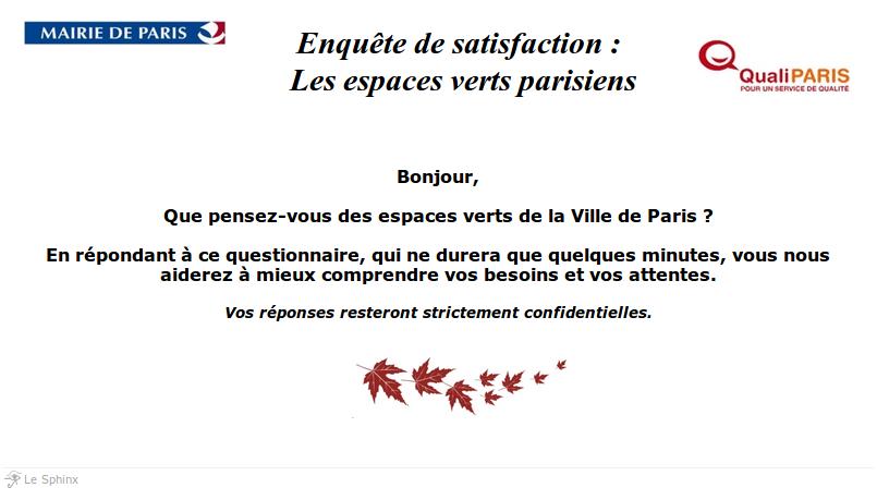 Satisfait (ou pas) des espaces verts parisiens ?