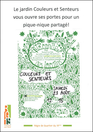 Couleurs et senteurs accueille LA RONDE DES PIQUE-NIQUES