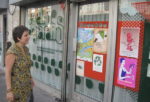 Laurence Baudelet, coordinatrice de Graine de Jardins, au local 21 rue de Jessaint à Paris 18ème