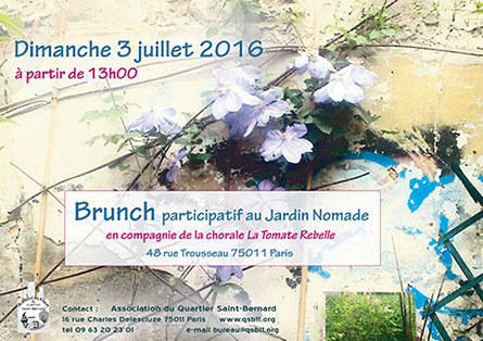 Brunch participatif au Jardin Nomade
