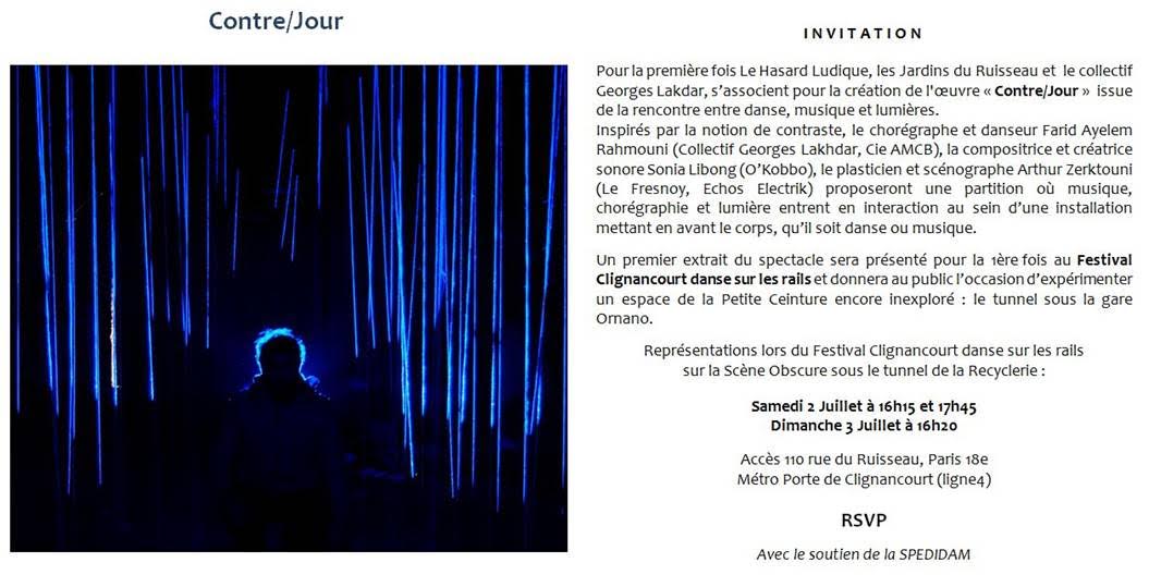Les jardins du Ruisseau, 4ème édition du festival Clignancourt danse sur les Rails