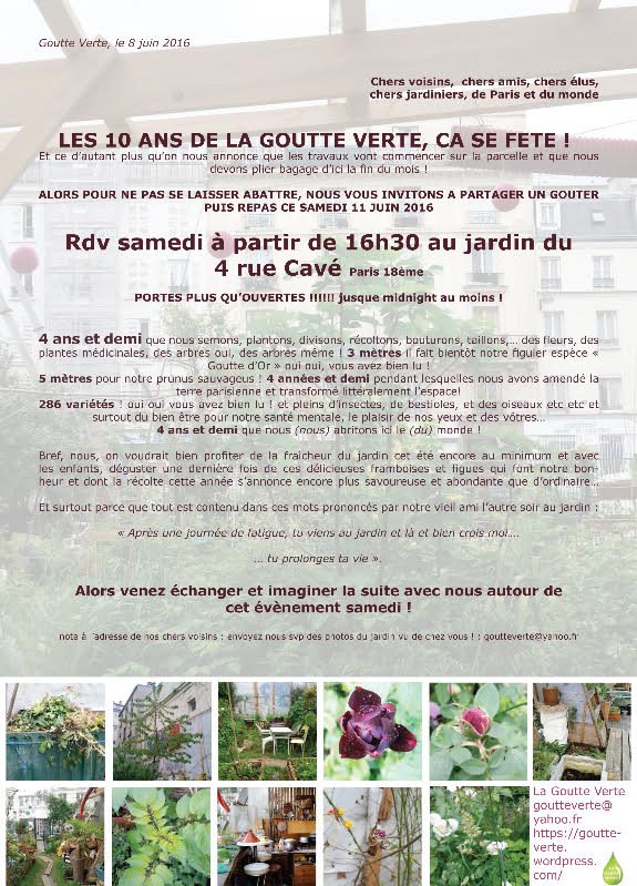 Les 10 ans de la Goutte Verte !